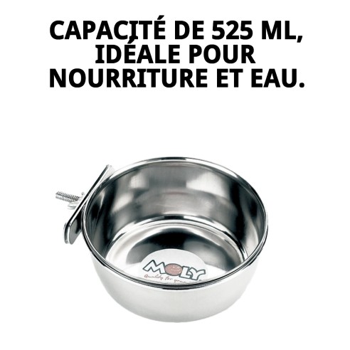 Bols de Nourriture Multi-Usages Réglable 12,5 cm - Idéal pour Animaux de Compagnie