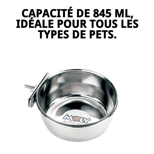 Bol alimentaire multifonction ajustable 15 cm - Idéal pour animaux de compagnie