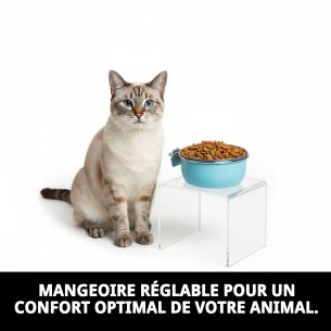 Comedero Multiusos Cake 9,5 cm Ajustable pour Animaux de Compagnie 2