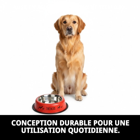 Bol en acier inoxydable antidérapant 18 cm 0,90 L