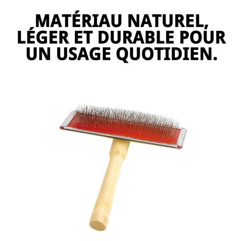 Brosse en Bambou Grande pour Toilettage d'Animaux