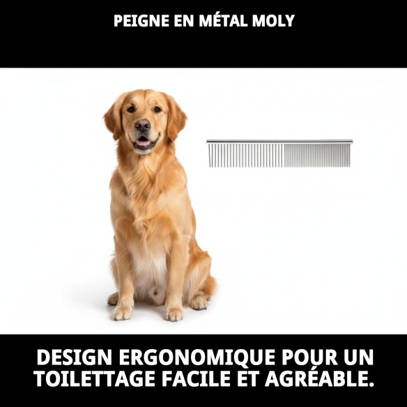 Peigne Métallique Moly pour une Coiffure Parfaite