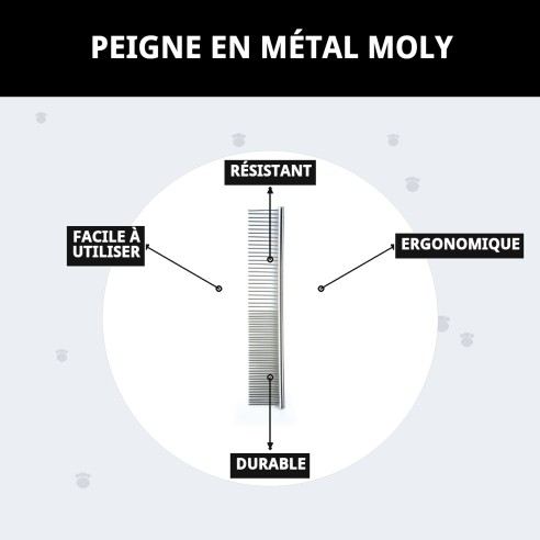 Peigne Métallique Moly pour une Coiffure Parfaite