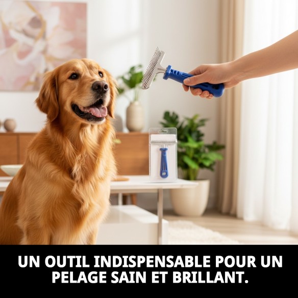 Râteau Métallique pour Animaux de Compagnie - Qualité et Durabilité