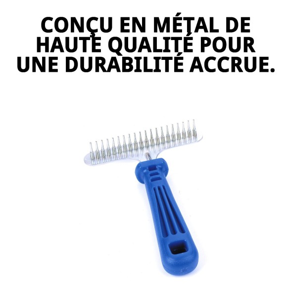 Râteau Métallique pour Animaux de Compagnie - Qualité et Durabilité