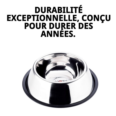 Bol en acier pour Cocker 17,5 cm - 0,90 L qui dure