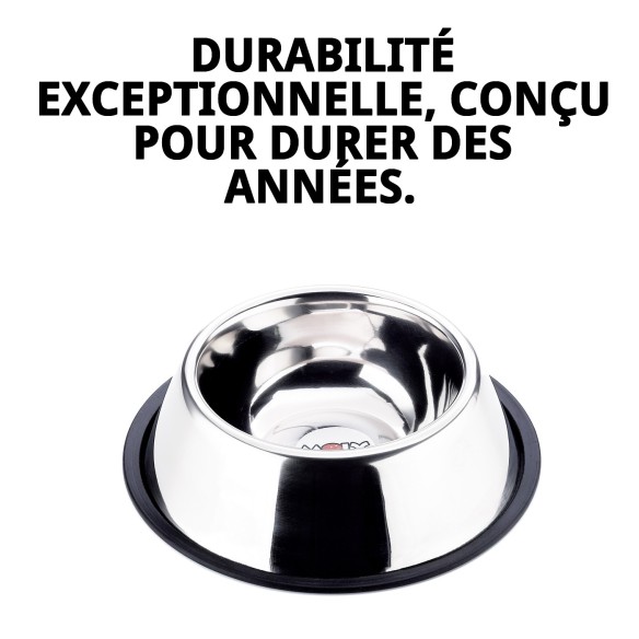 Bol en acier pour Cocker 17,5 cm - 0,90 L qui dure