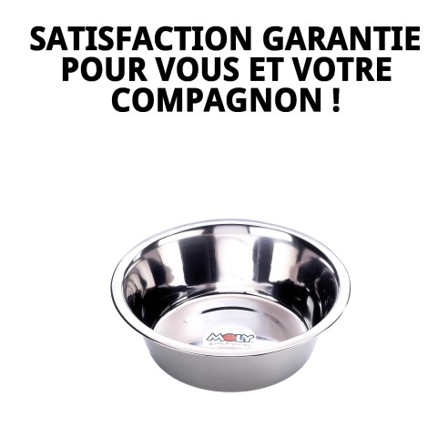 Bol en acier Eco 21 cm - Capacité 1,6 L pour animaux de compagnie