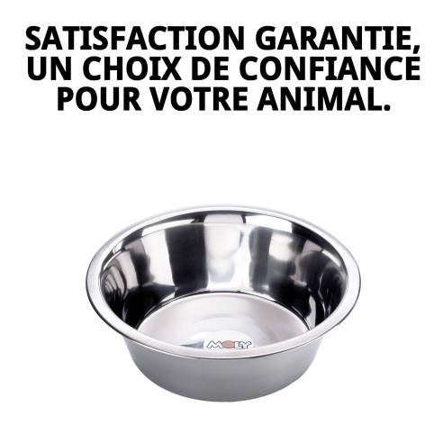 Bol en acier Eco 25 cm - Capacité 2,6 L pour animaux de compagnie