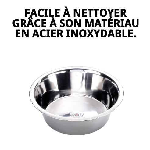 Bol en acier Eco 29 cm - Idéal pour votre animal de compagnie