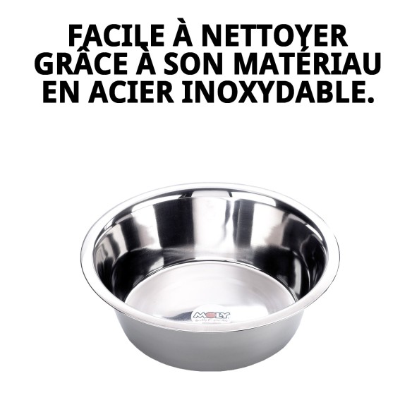 Bol en acier Eco 29 cm - Idéal pour votre animal de compagnie