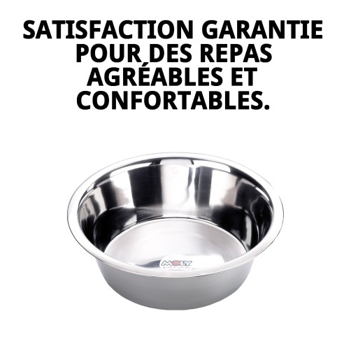 Bol en acier Eco 29 cm - Idéal pour votre animal de compagnie