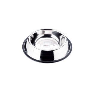 Bol en Acier Antidérapant 22 cm - 1,55 L pour Animaux de Compagnie