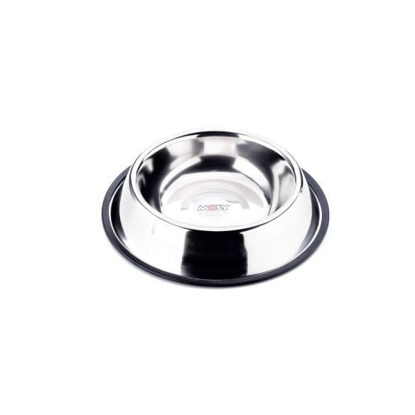 Bol en Acier Antidérapant 22 cm - 1,55 L pour Animaux de Compagnie