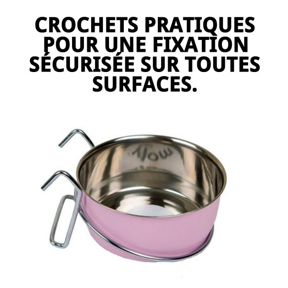 Comedero Multiusos Cake 9,5cm avec Crochets pour Animaux de Compagnie