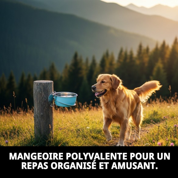 Comedero Multiusos Cake 12,5 cm avec Crochets pour Animaux de Compagnie