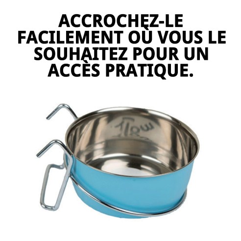 Comedero Multiusos Cake 12,5 cm avec Crochets pour Animaux de Compagnie