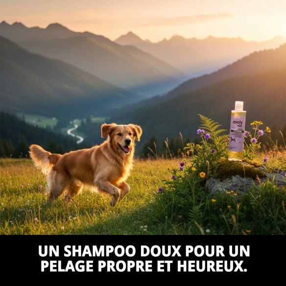 Shampoo Usage Fréquent 250ml pour Chiens - Doux et Brillant