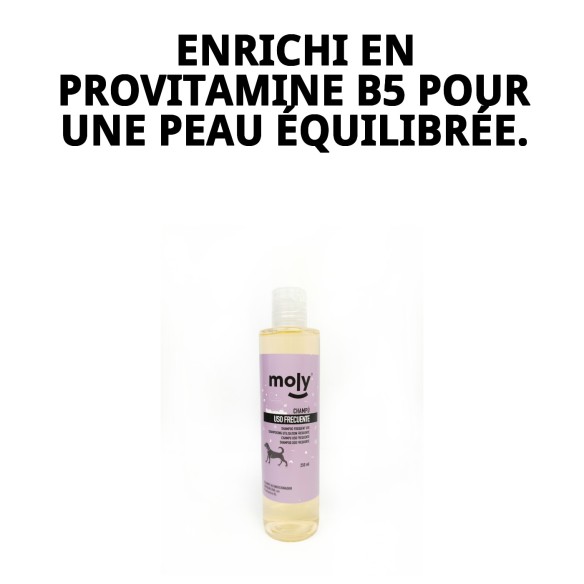 Shampoo Usage Fréquent 250ml pour Chiens - Doux et Brillant