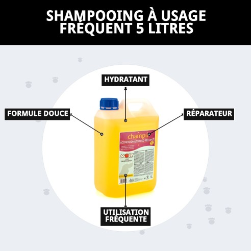 Shampoing Hydratant pour Animaux 5L - Douceur et Brillance