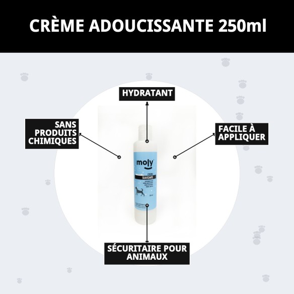 Crème adoucissante pour chiens et chats - Moly 250ml