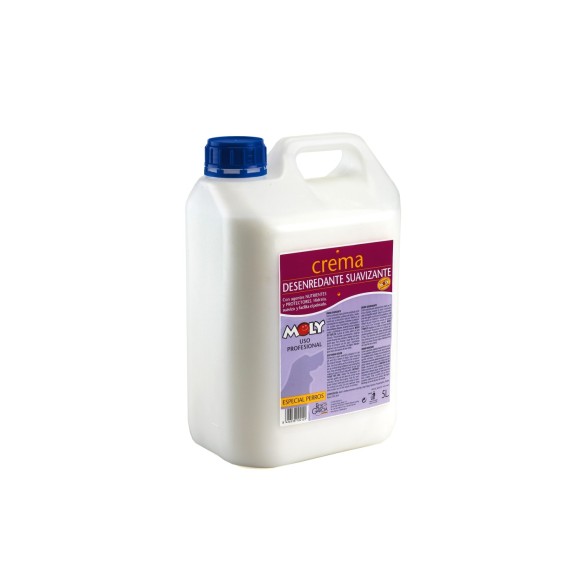 Crème adoucissante 5 litres pour le soin des animaux de compagnie.