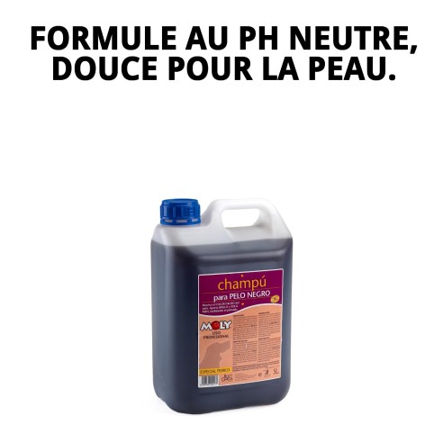 Shampoo pour Chiens Poils Noirs 5L | Brillance et Nettoyage Intense