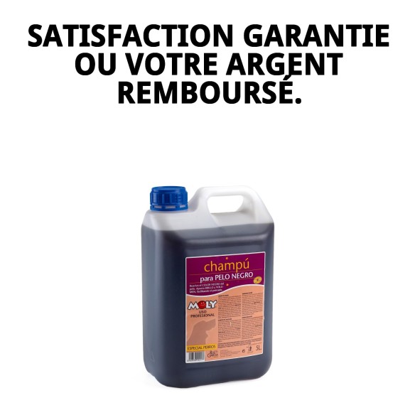 Shampoo pour Chiens Poils Noirs 5L | Brillance et Nettoyage Intense