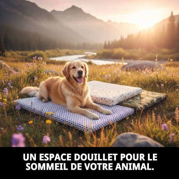 Matelas Taille 3 pour Animaux - Design Varié et Confortable