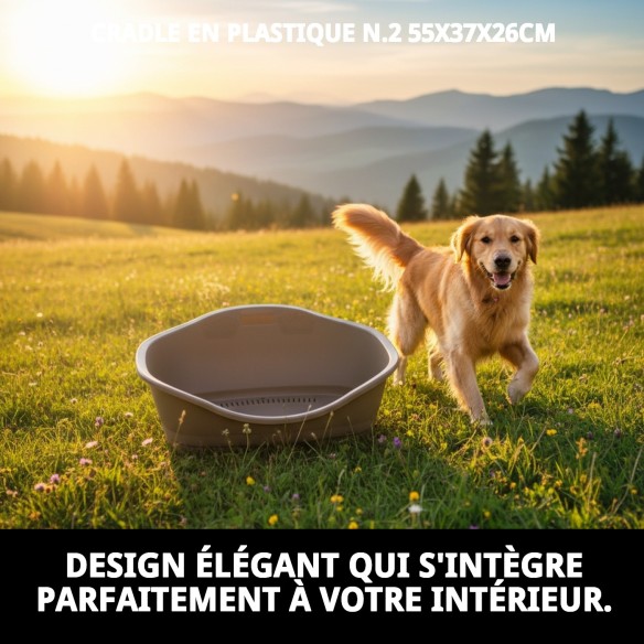 Cage en plastique N.2 55x37x26cm - Confort pour votre animal de compagnie