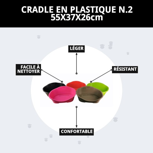 Cage en plastique N.2 55x37x26cm - Confort pour votre animal de compagnie