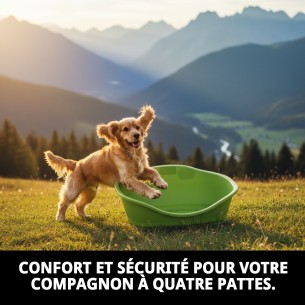 Caisse en plastique N.3 65x42x30cm pour animaux de compagnie, confortable et résistante. 2