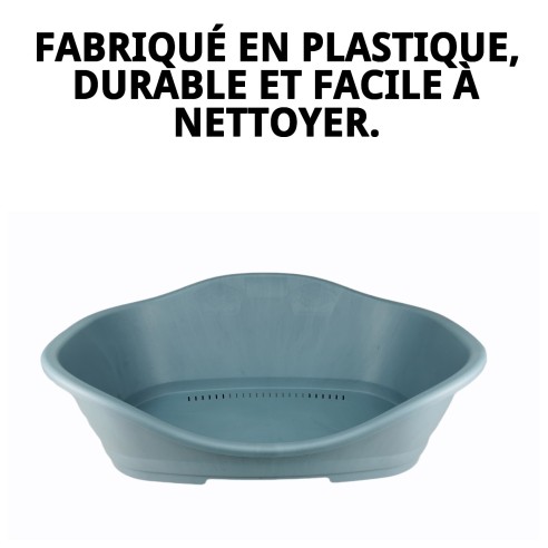 Cage en plastique N.5 78x51x36 cm pour animaux de compagnie, confortable et résistant.