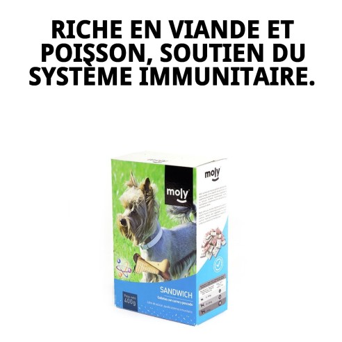 Biscuits Sandwich Garnis pour Chiens - 400g Nutrition Saine