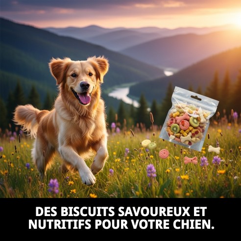 Biscuits Mix Fruit Macedonia pour Chiens 200g - Santé et Saveur
