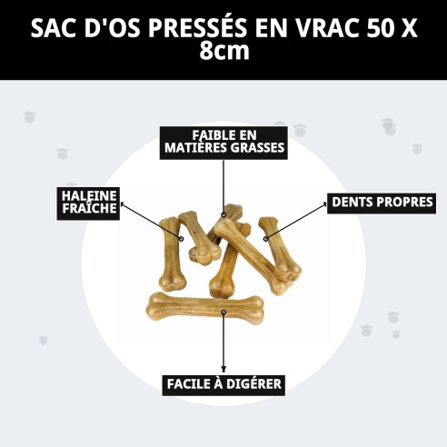 Os Précis pour Chiens - Saveur et Santé Dentaire 50 cm