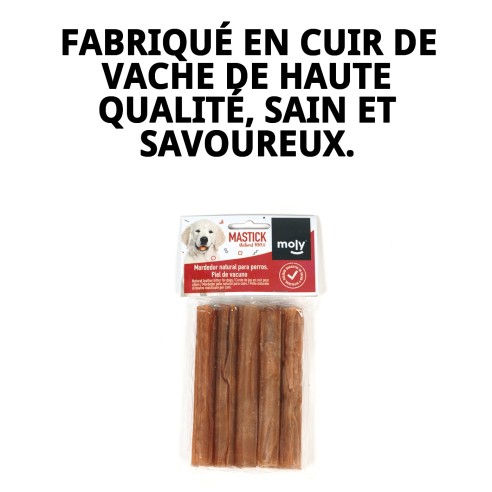 Barres de peau pour chiens Moly 13cm - Snack sain