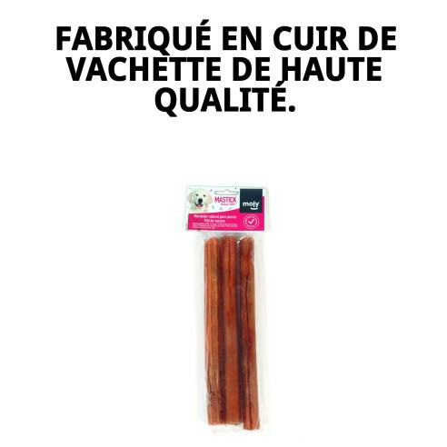 Barres de Peau Moly pour Chiens 25cm - Snack Sain