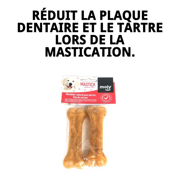 Os enchevêtré Moly 11 cm : Santé et Amusement pour votre Chien
