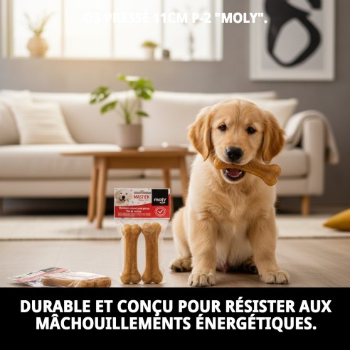 Os enchevêtré Moly 11 cm : Santé et Amusement pour votre Chien