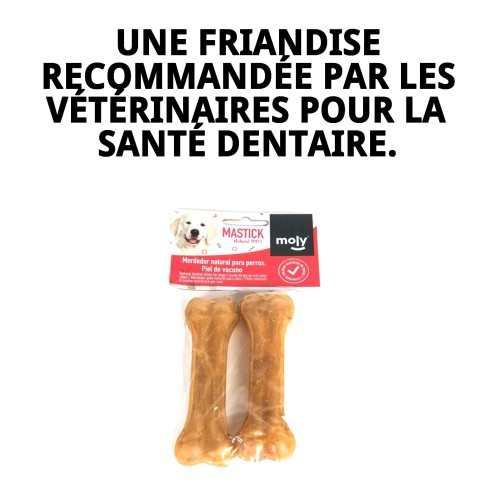 Os enchevêtré Moly 11 cm : Santé et Amusement pour votre Chien