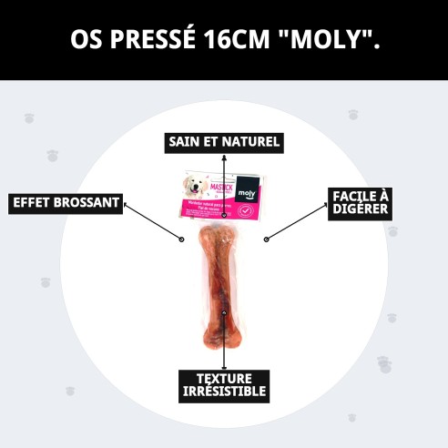Os Précis Moly 16cm : Délice et Soin Dentaire pour Chiens