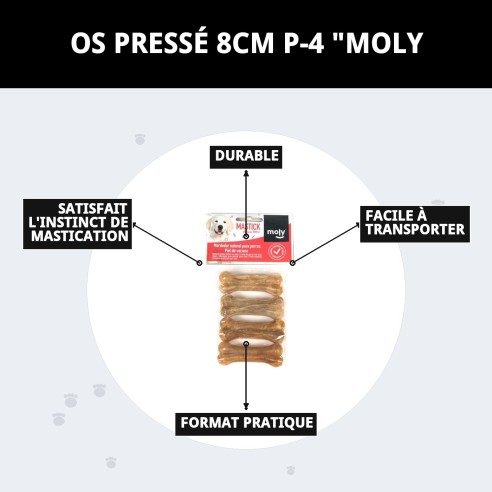 Os enchevêtré 8 cm P-4 "Moly" pour animaux de compagnie amusant