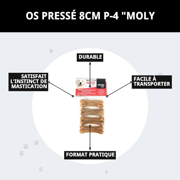 Os enchevêtré 8 cm P-4 "Moly" pour animaux de compagnie amusant