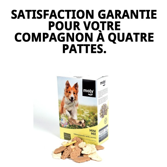 Biscuits Mini Mix Ferme pour Chiens - Saveur Vanille et Caramel