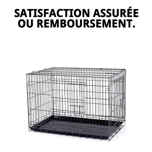 Cage Métallique Petite 61x44x50 cm - Confort et Sécurité