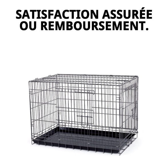 Cage Métallique Petite 61x44x50 cm - Confort et Sécurité
