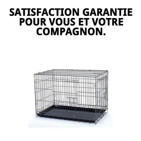 Cage Métallique Moyenne 78x48x55 cm - Confort et Sécurité