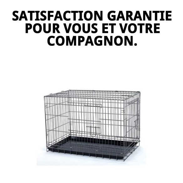 Cage Métallique Moyenne 78x48x55 cm - Confort et Sécurité
