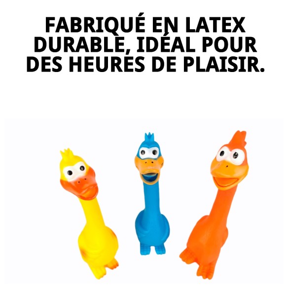 Jouet en latex poulet amusant pour chiens - 28 cm amusant